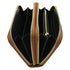 Ada - Double zip around soft leather wallet